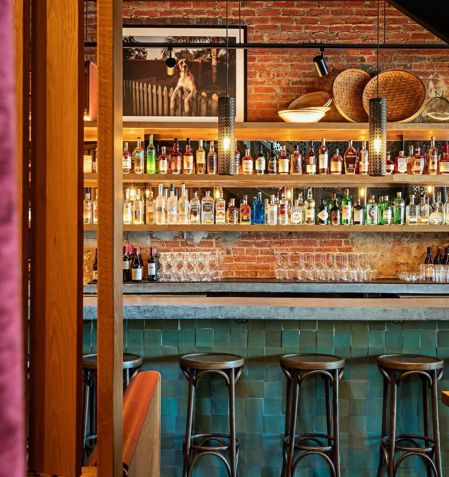 Gypsy Kitchen in DC with a lot of bottles on the shelves