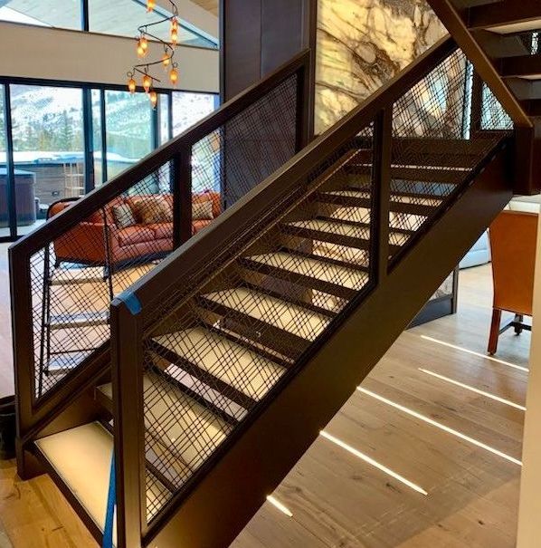 glass stairs and treads