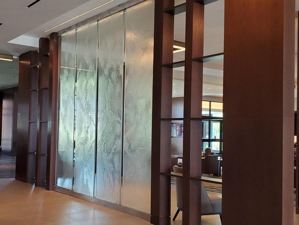 extra large cast glass panels