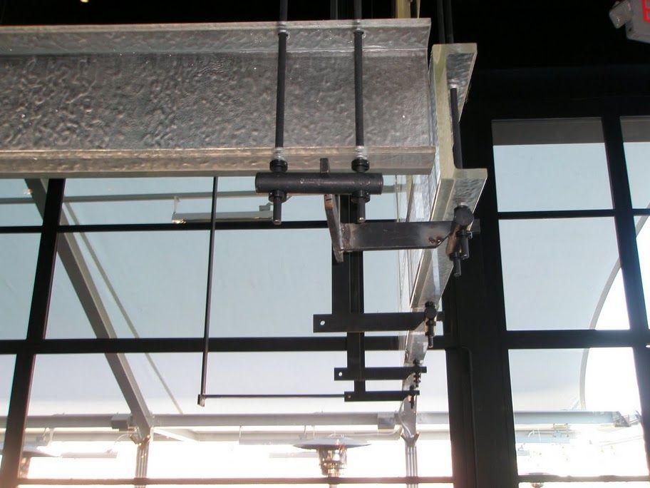 a sign framed with cast glass mouldings