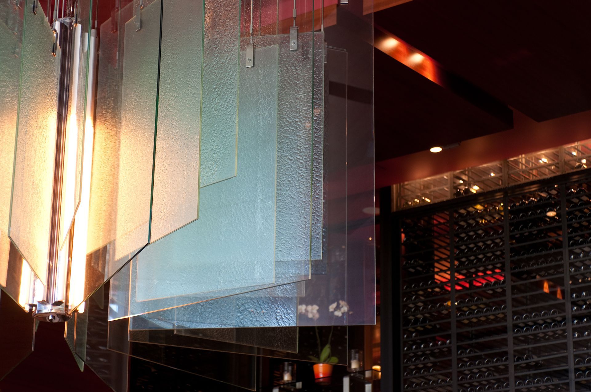 Cast Glass Light Feature