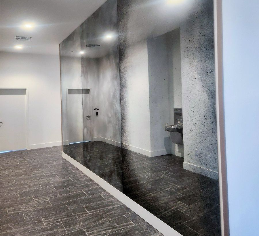 antique mirror walls