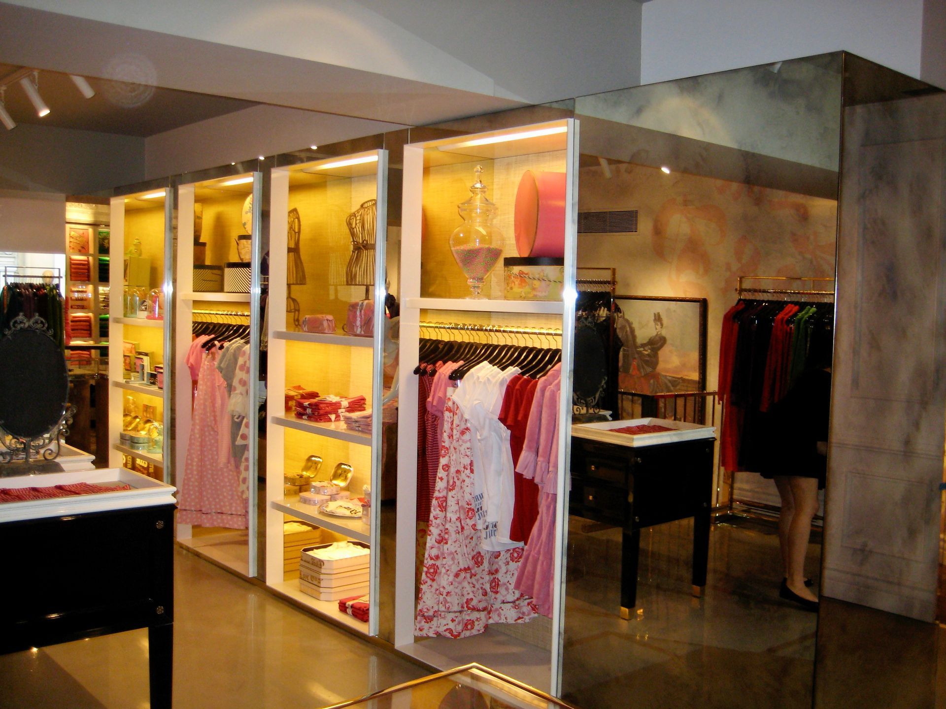 A store with a lot of clothes on shelves