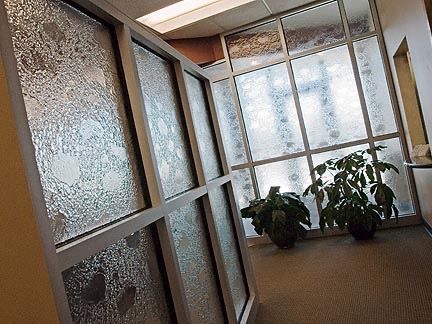 Waterwall Cast Glass Interior Panels
