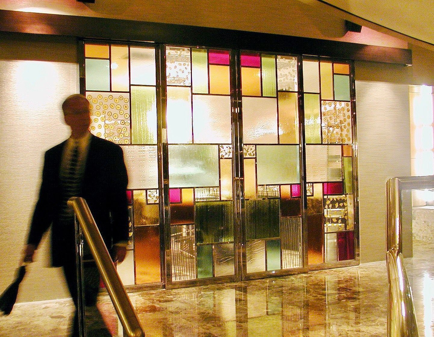 cast glass featured wall