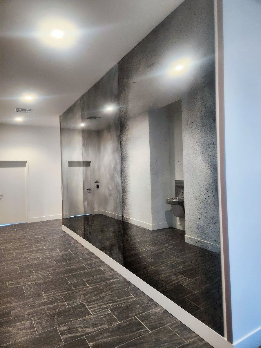 antique mirror walls