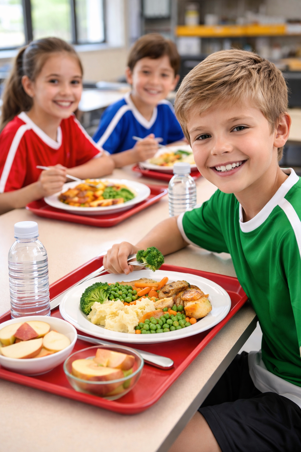 Healthy children's hot meal for holiday club