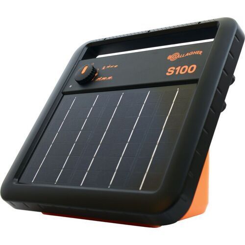 A black and orange device that says s100 on it