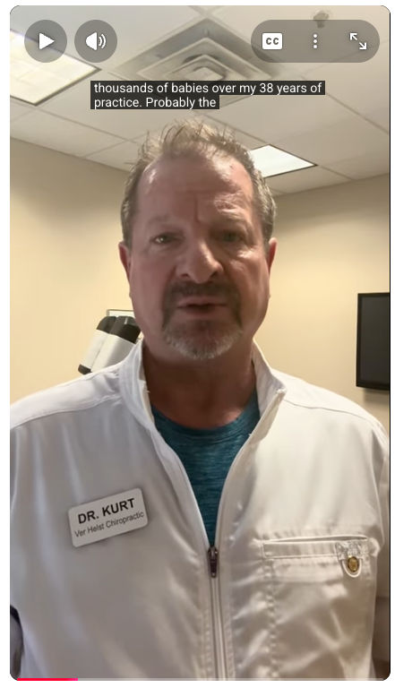 A gentle chiropractic examination of a newborn