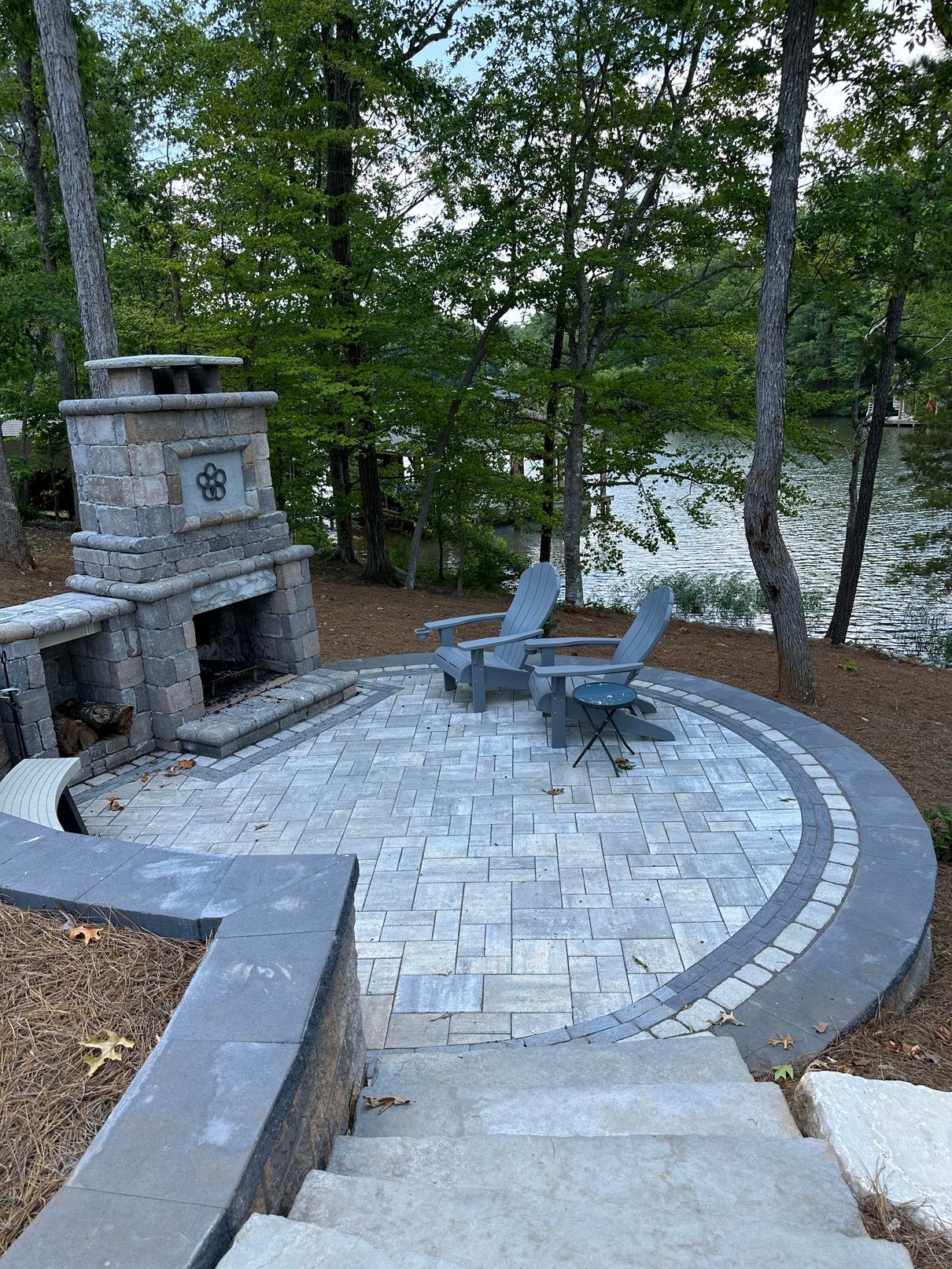 Lake Gaston Hardscape Installation 1