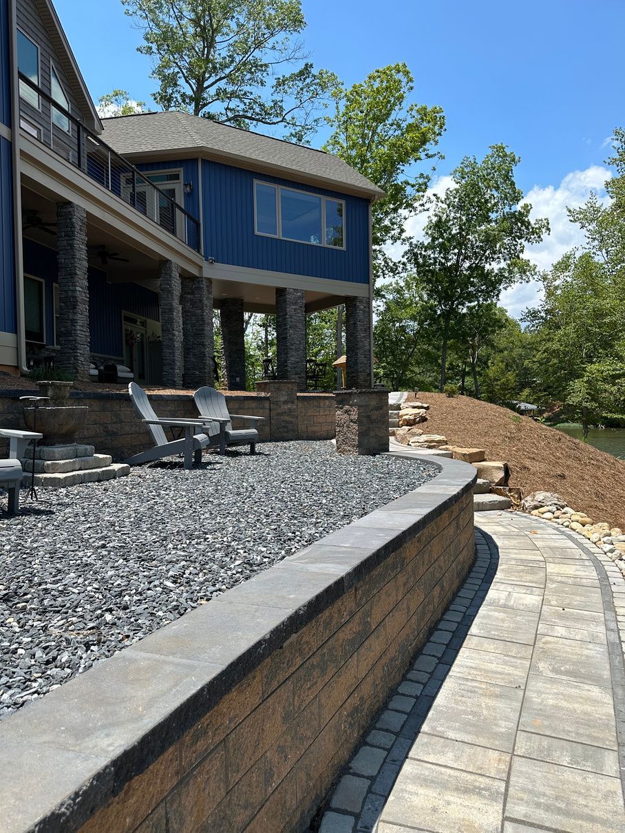 Lake Gaston Hardscape Installation 2