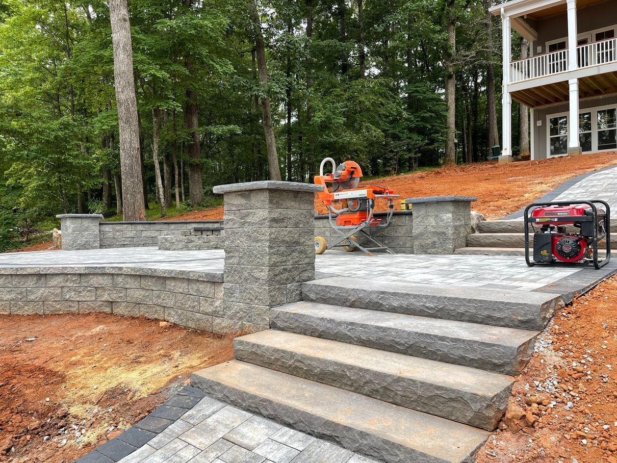 Lake Gaston Hardscape Installation 4