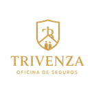 El logotipo de Trivenza Oficina de Seguros es un escudo con una casa encima.