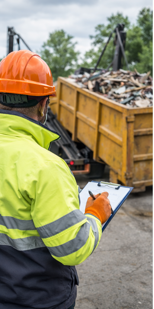 Team Metalfer nel piazzale di recupero rottami