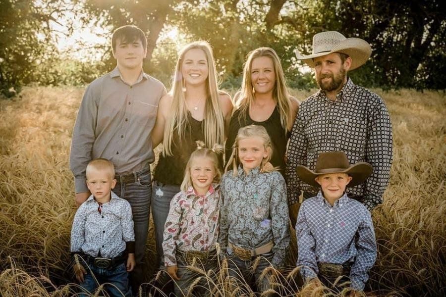 Wheat State Insurance Agent Shira Krenek with her family.