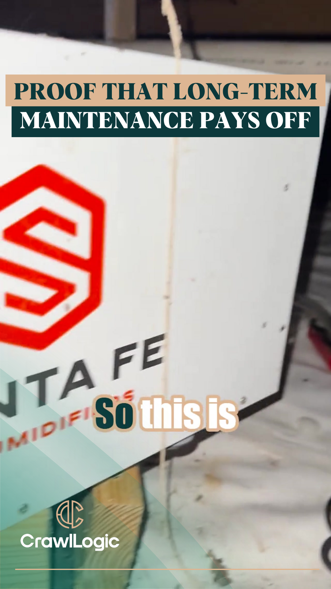 A white Santa Fe dehumidifier with the text 