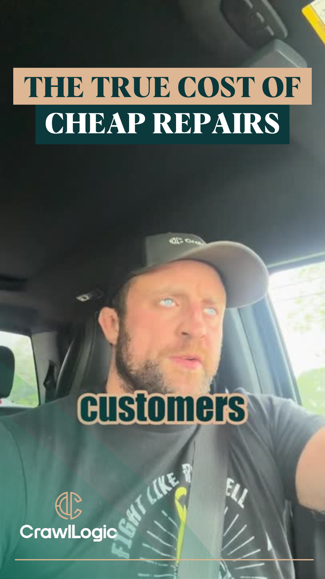 A man is sitting in a car wearing a hat.