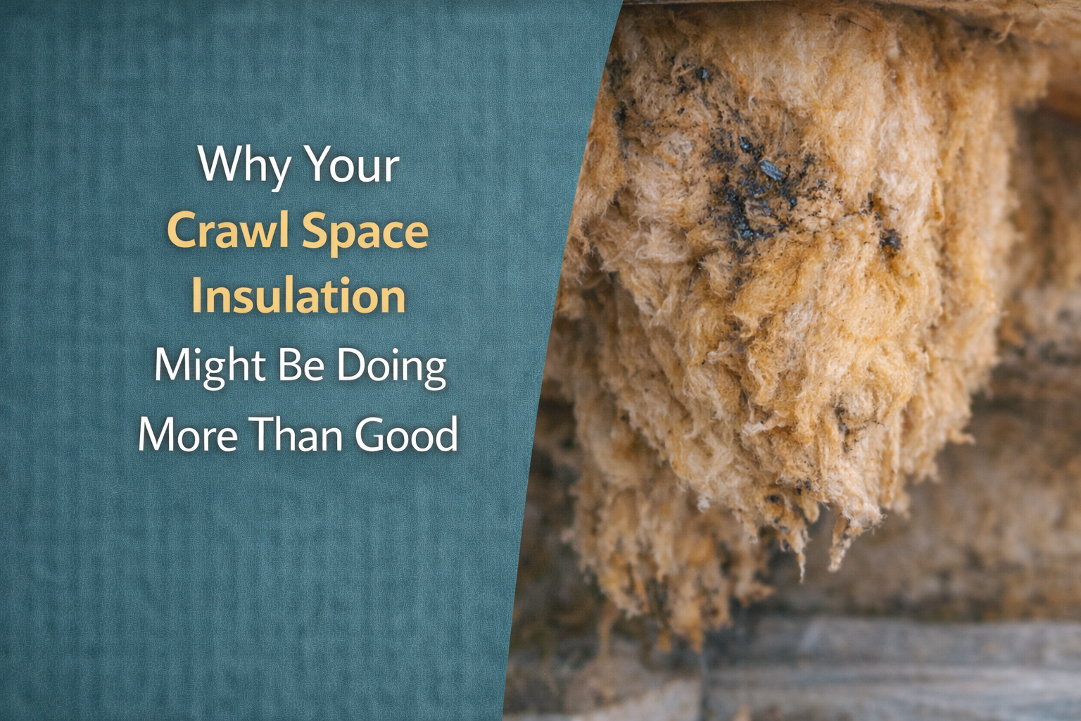 Why Your Crawl Space Insulation Might Be Doing More Harm Than Good