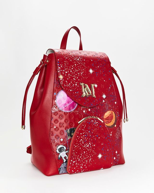 Taylor Patent Red Leather Backpack