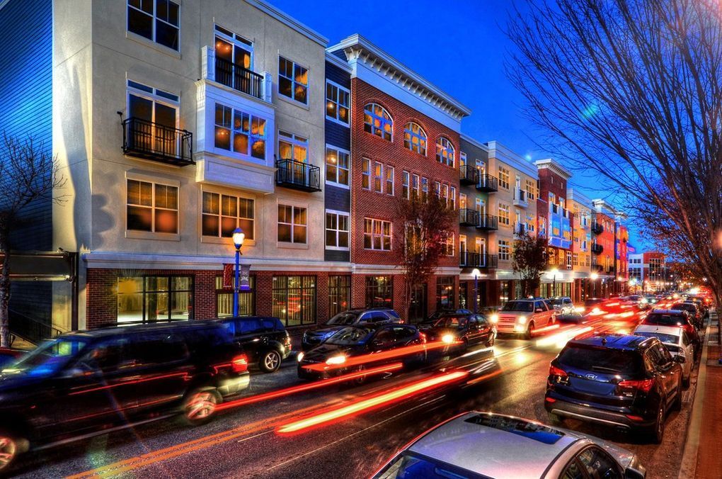 Phoenixville lights at night