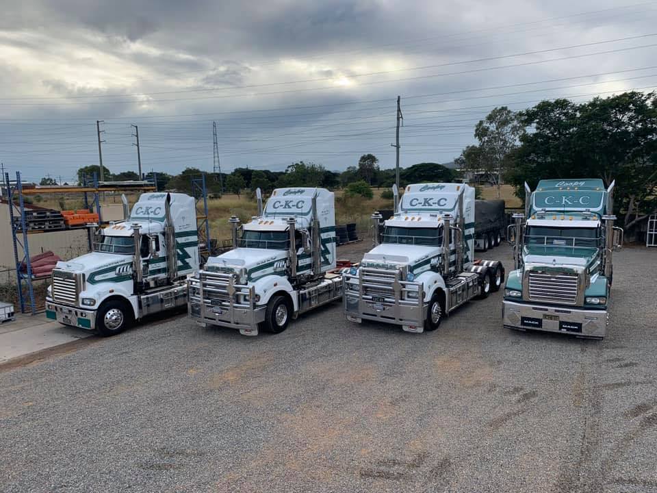 Fleet of transport trucks — Transportation of Dangerous Goods in Townsville, QLD