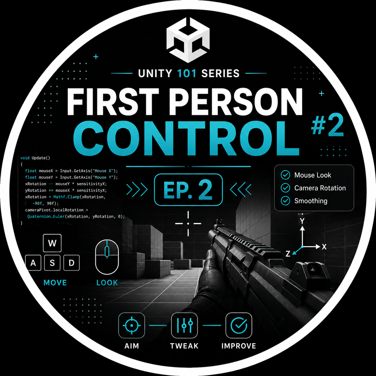 First Person Control Ep. 2 | Unity 101 Series