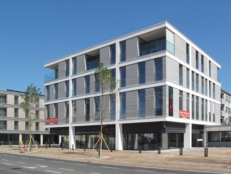 Fassade Haus mit Glas