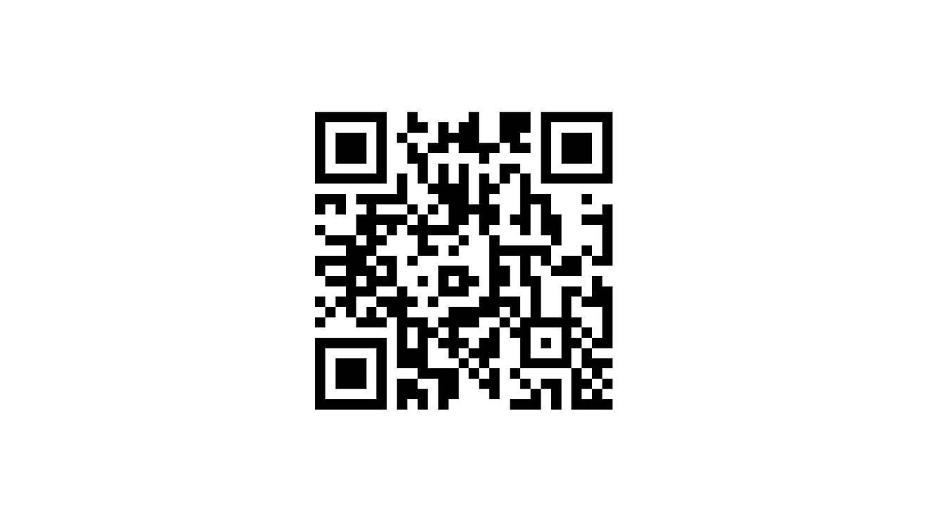 A black and white qr code on a white background.