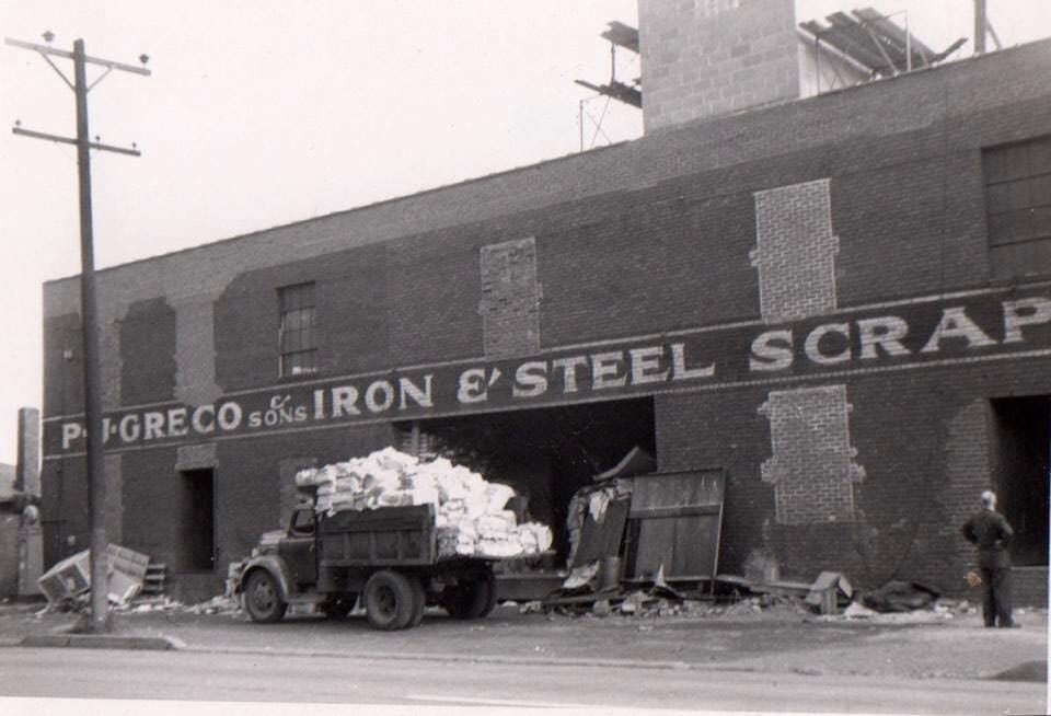Recycling facility — old photo of facility in Kittanning, PA