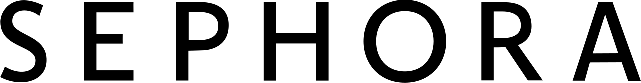 SEPHORA logo in black uppercase letters on a white background