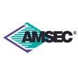 The amsec logo is a diamond with the word amsec on it.