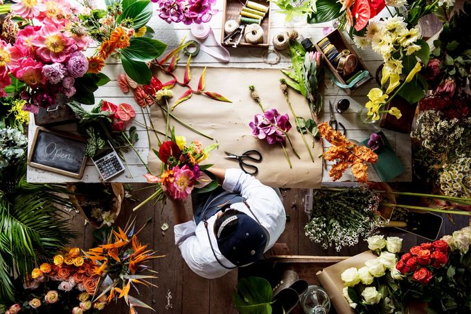 rifornimento negozio di fiori