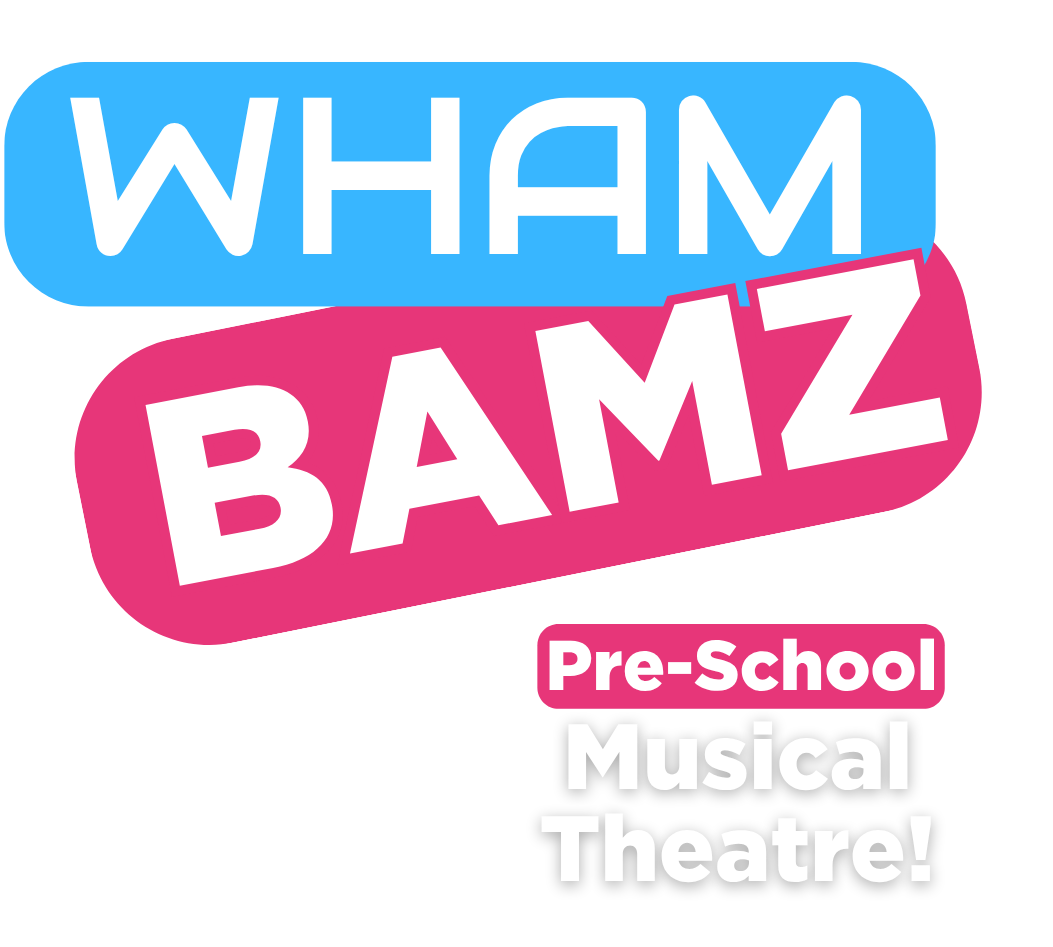 The logo for wham bamz pre-school musical theatre