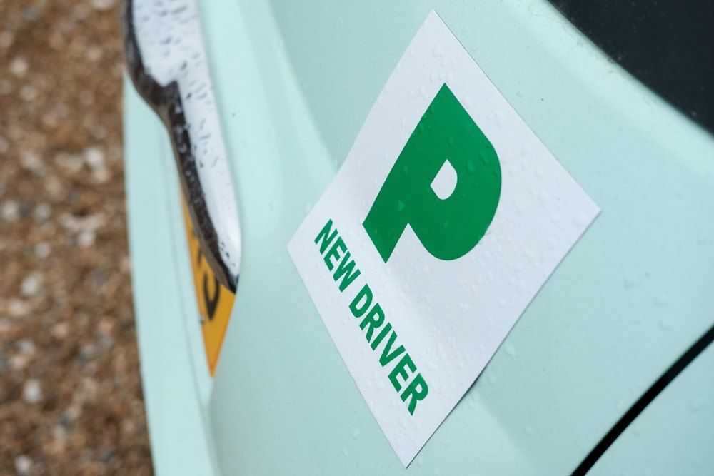 A Car With a New Driver Sticker on It — Signtek Gladstone in Gladstone Central, QLD