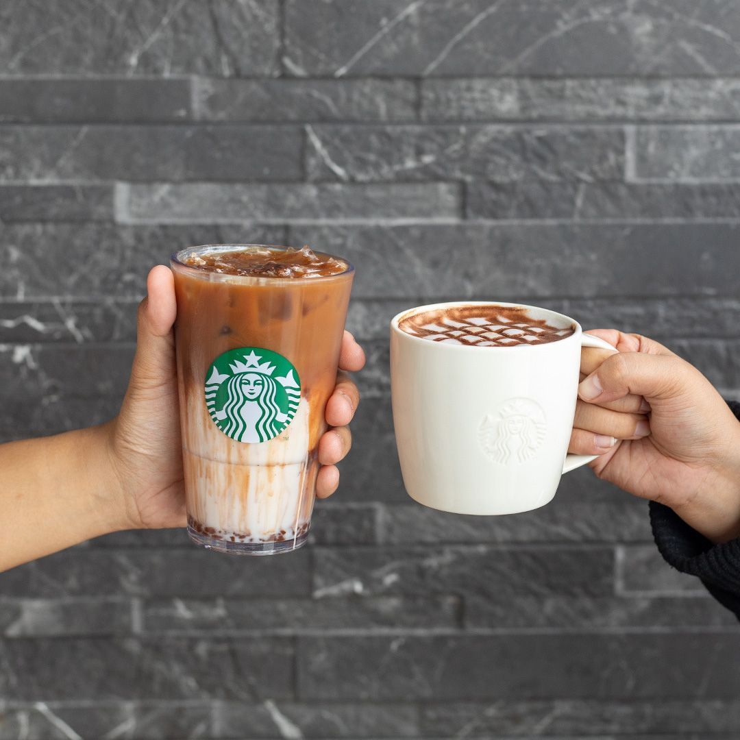 Cups of Coffee from Starbucks near The Sphere