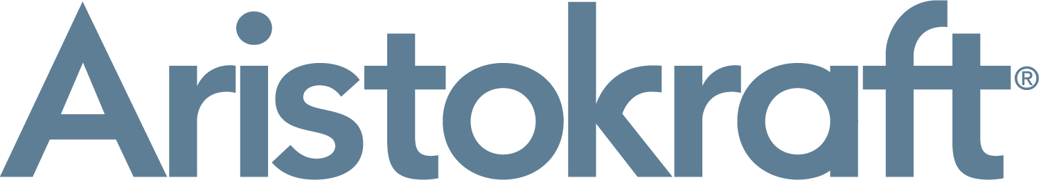 Aristokraft is written in blue on a white background