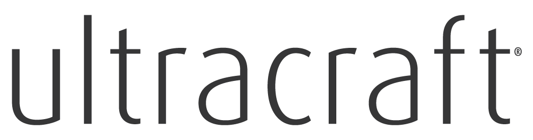 The word ultracraft is written in black on a white background.
