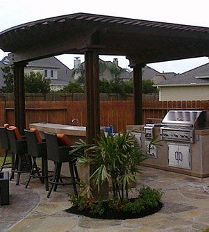 Backyard Smoker - Backyard Barbecue Design in Plano, TX