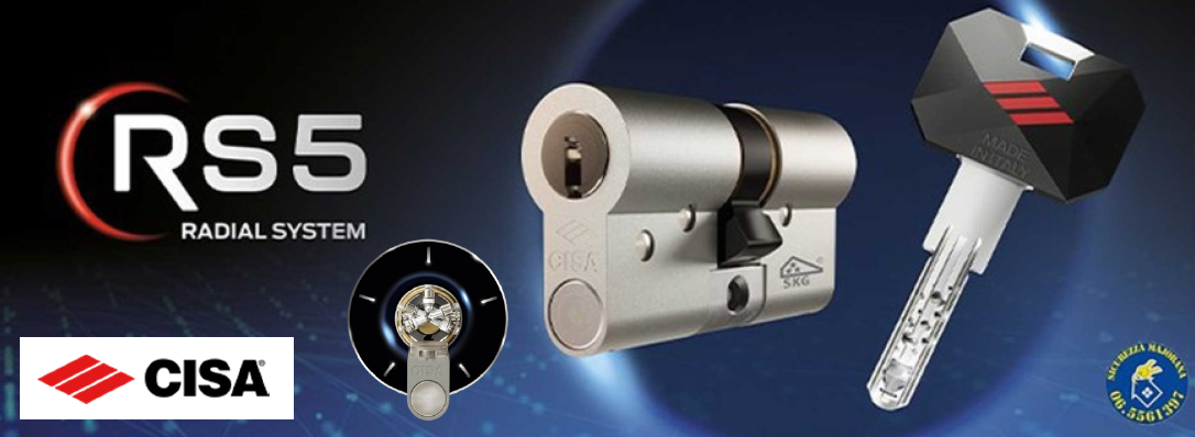 Un logo cisa è accanto a un cilindro e una chiave