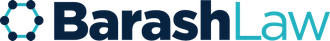Logo of Barash Law, a law firm with a hexagon design.