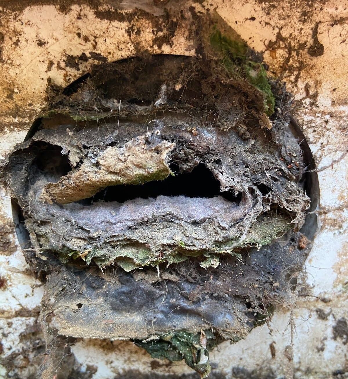 Blocked dryer exhaust pipe