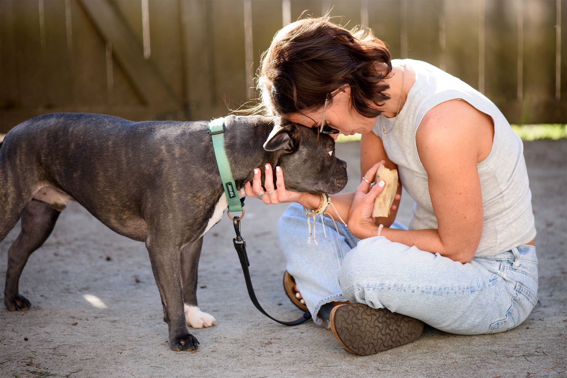 Danica and Her Cute Dog