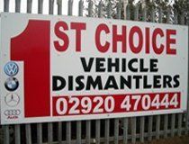 1st Choice vehicle dismantlers board