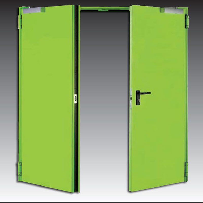 porte interne laccate di colore verde