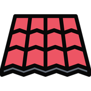 Red roof tile pattern.