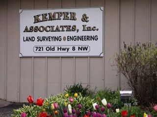 Kemper & Associates sign - Professional land surveying company  in New Brighton, MN