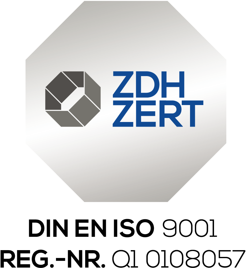 Zertifikat: DIN EN ISO 9001