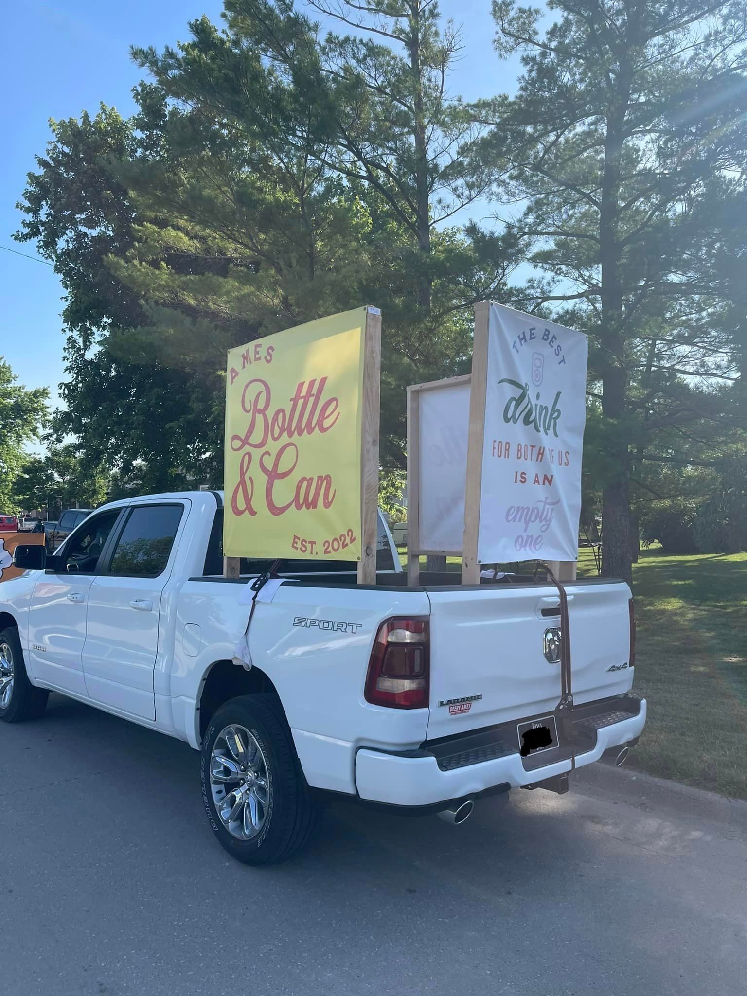 Ames Bottle and Can in the Slater Parade