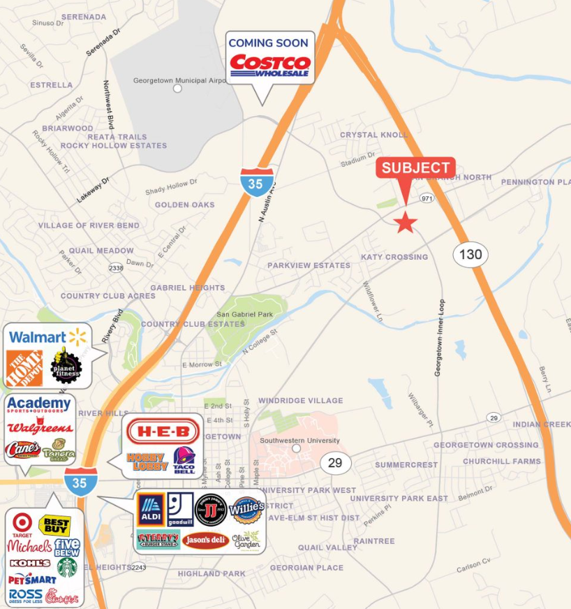 a map shows a costco store coming soon
