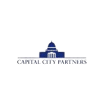 The logo for capital city partners is a picture of the capitol building.